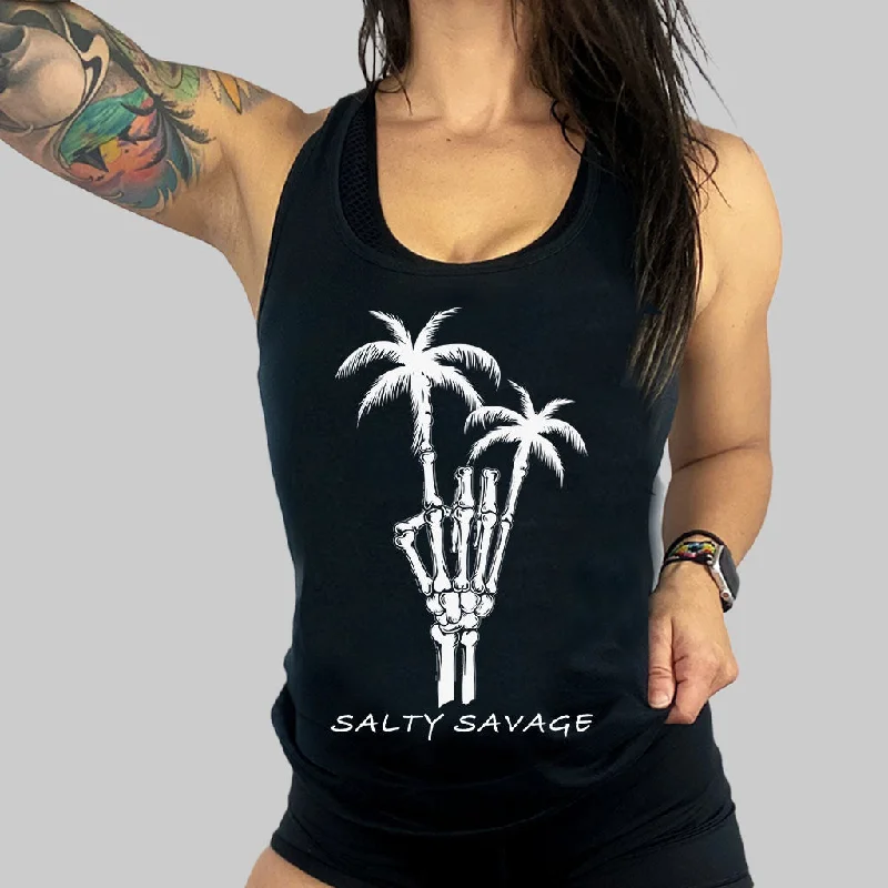 Ladies "Rock On" Racerback Tank low neck tank