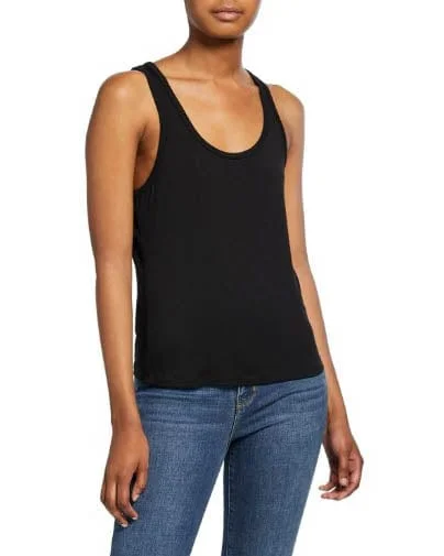 "Drew" Racerback Tank black tank top