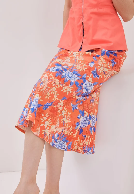 BIRDS & BUTTERFLY Mermaid Skirt corduroy skirt cozy