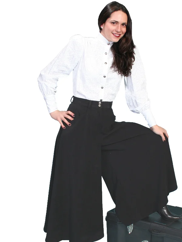 Scully RangeWear Womens Black Polyester Western Split Skirt boho skirt vibe