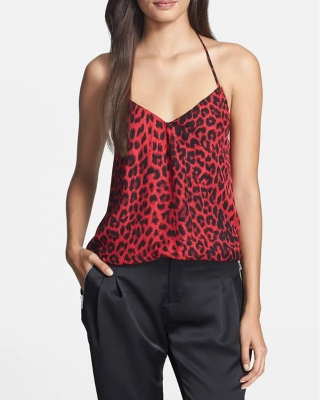 "Kae" Animal Print Tank white tank top