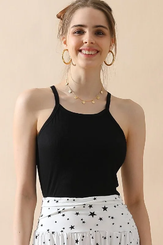 SOFT MODAL COOL SHORT STRAP TANK TOP cherry red tank