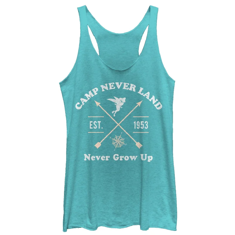 Women's Peter Pan Camp Neverland Racerback Tank Top strappy tank top