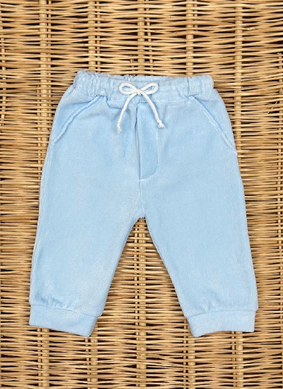 Ribbed Chenille Pants Classic Pleated Pants