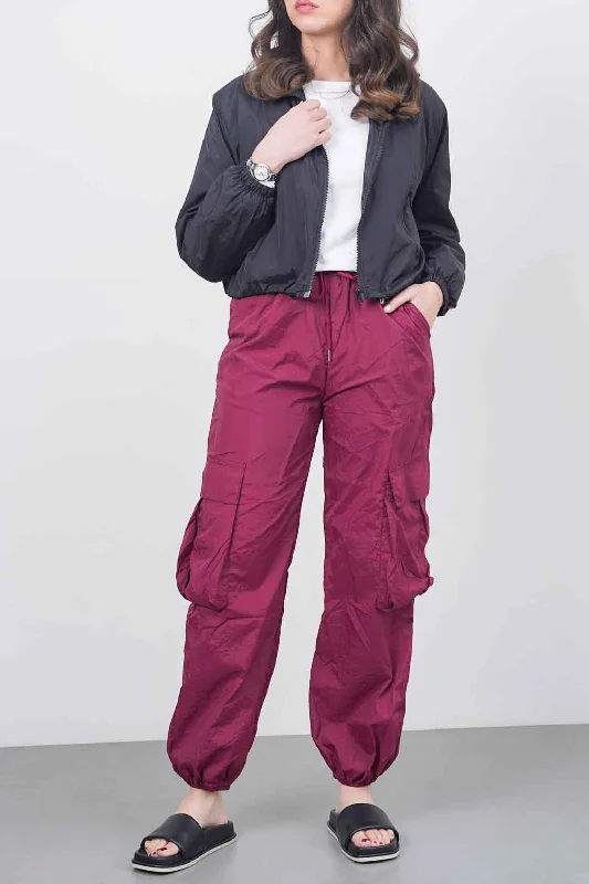 PARACHUTE CARGO PANTS Comfortable Denim Trousers