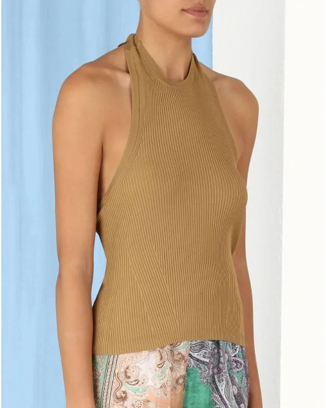 "Anneke Halter" Tank bronze tank top
