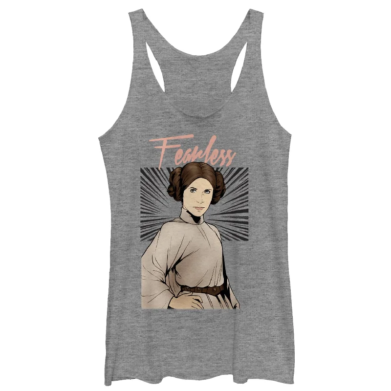 Women's Star Wars Classic Princess Leia Fearless Racerback Tank Top halter tank top
