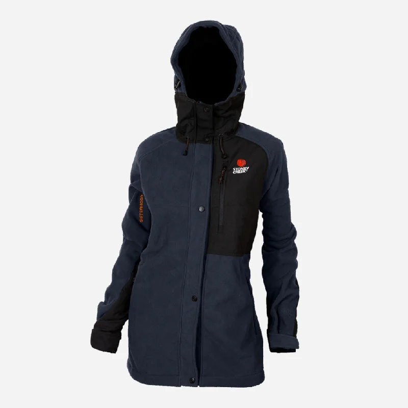 Stoney Creek Womens Station Shirt Jacket Trench Coat Raincoat Waterproof Jacket