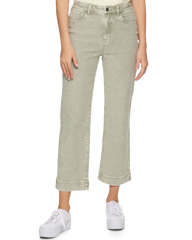 SONORA STRETCH TERRY PANT Chic Faux Leather Pants