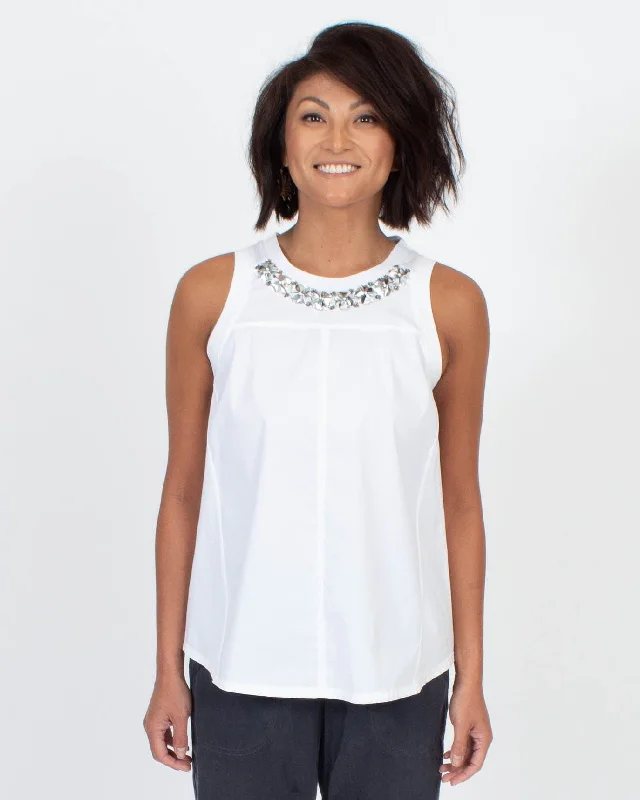 Jewel Embellished Tank Top breathable tank top