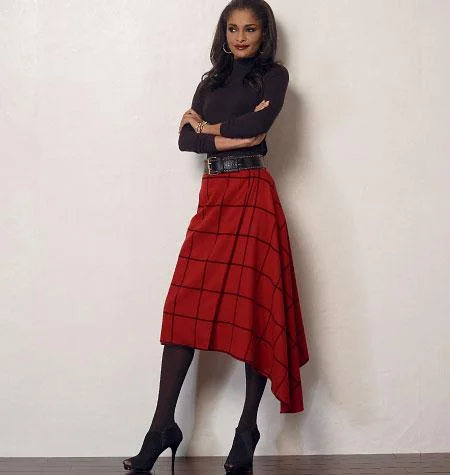 Vogue Pattern V8956 Misses' Skirt denim skirt trendy