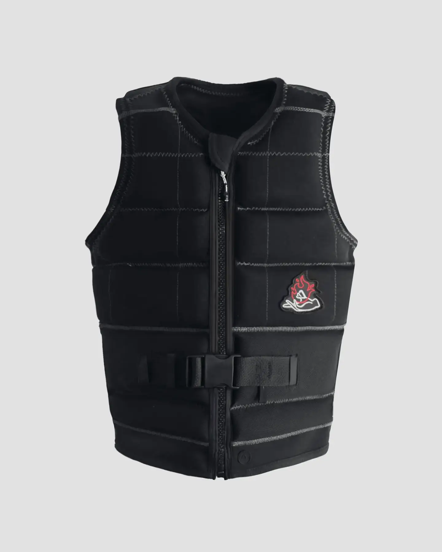 Follow Pharaoh Ladies Life Jacket - Black Collared Jacket Crew Neck Jacket Turtle Neck Jacket