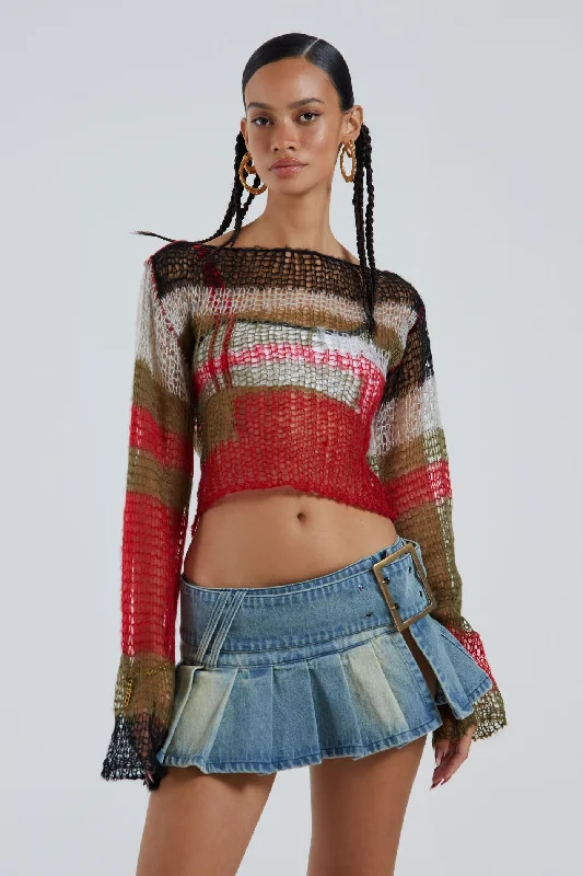 Ludlow Denim Mini Skirt denim skirt classic
