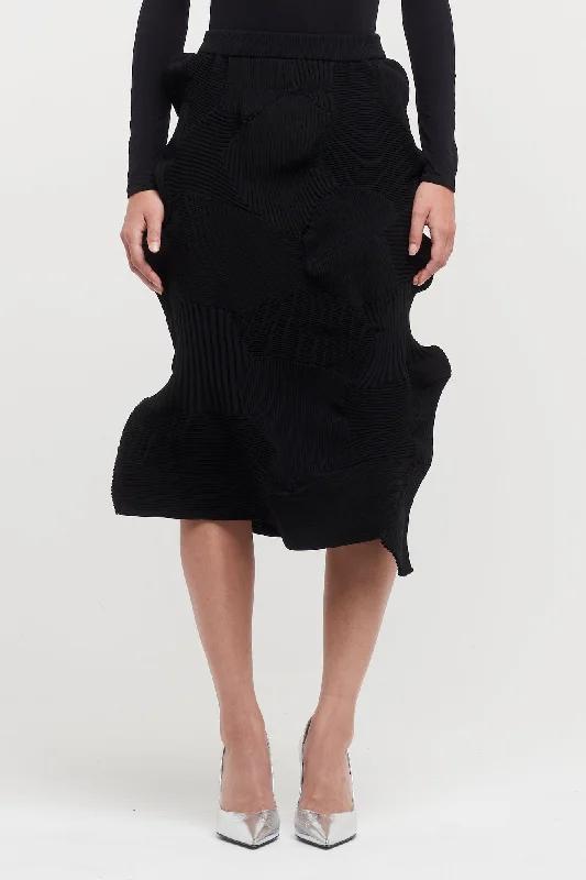 Issey Miyake Kone Kone Skirt cashmere skirt fine