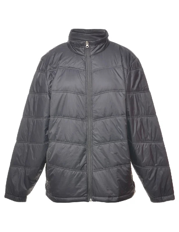 Wind River Black Classic Puffer Jacket - L Insulated Jacket Fitted Jacket Loose Jacket