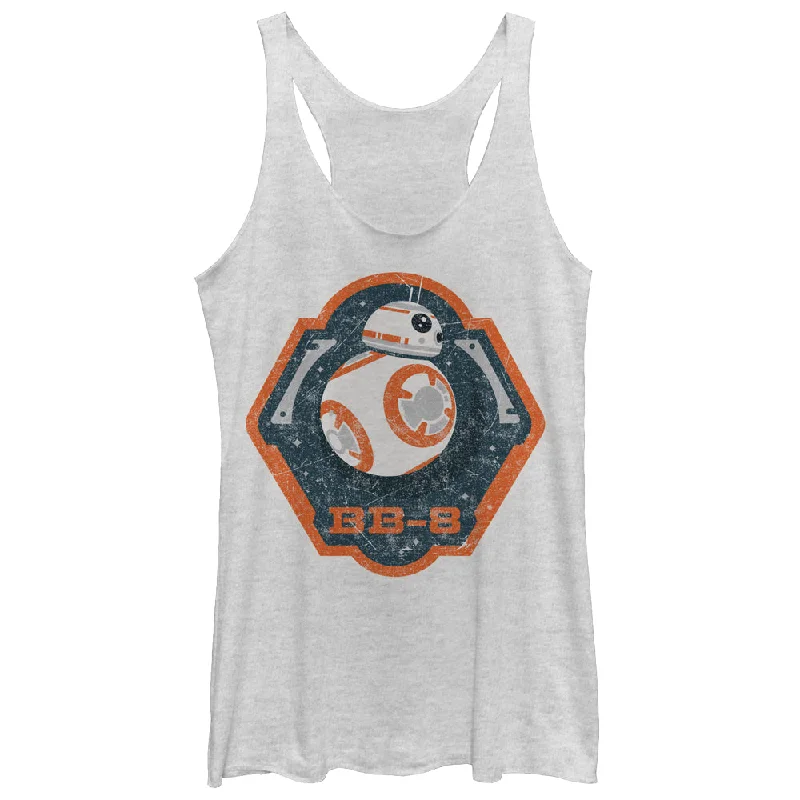Women's Star Wars The Force Awakens BB-8 Badge Racerback Tank Top summer tank top