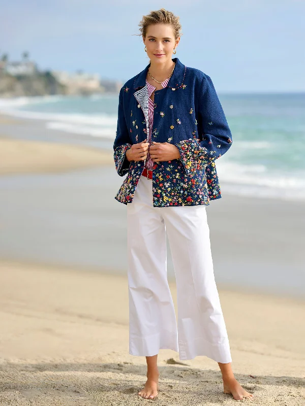 Jayla Stretch Wide Leg Pant Stylish Slim Trousers