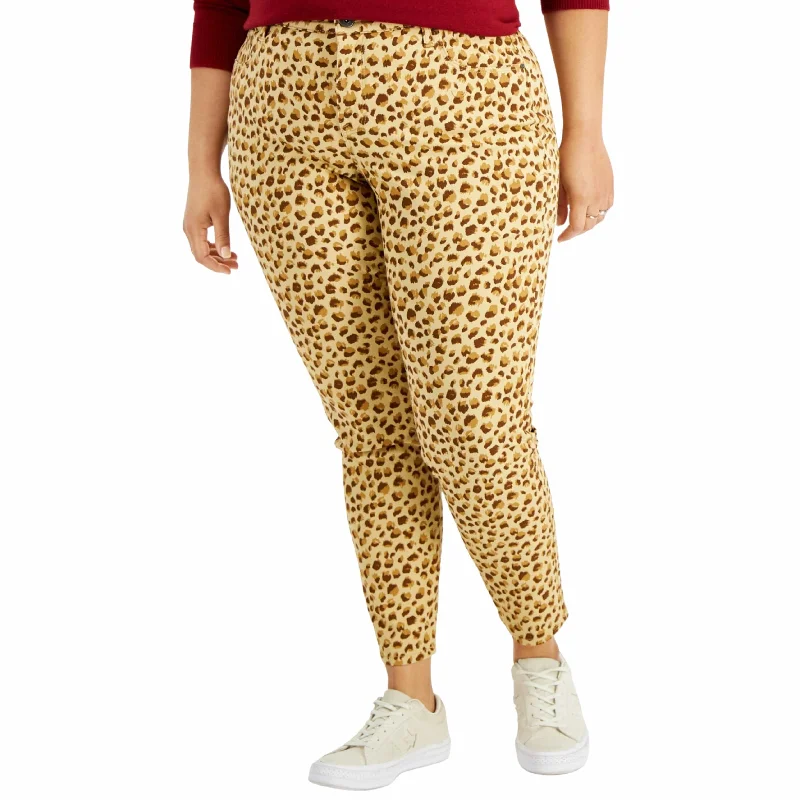STYLE & CO. - Curvy-Fit Skinny Printed Pants Casual Plaid Pants