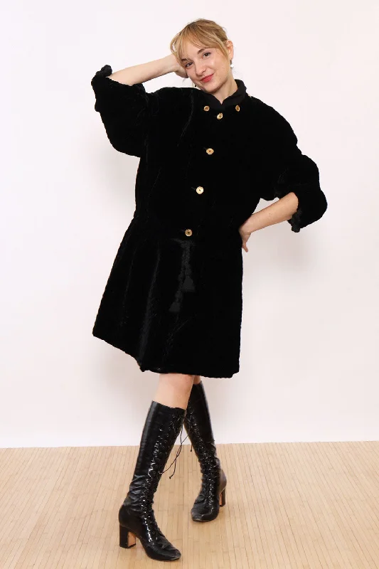 Ozbek Quilted Velvet Slouch Jacket XS-L Front Pockets Side Pockets Patch Pockets