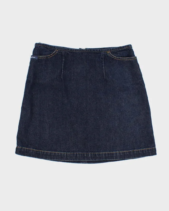 Y2K Mavi Alison Denim Mini Skirt - XS velvet skirt luxury