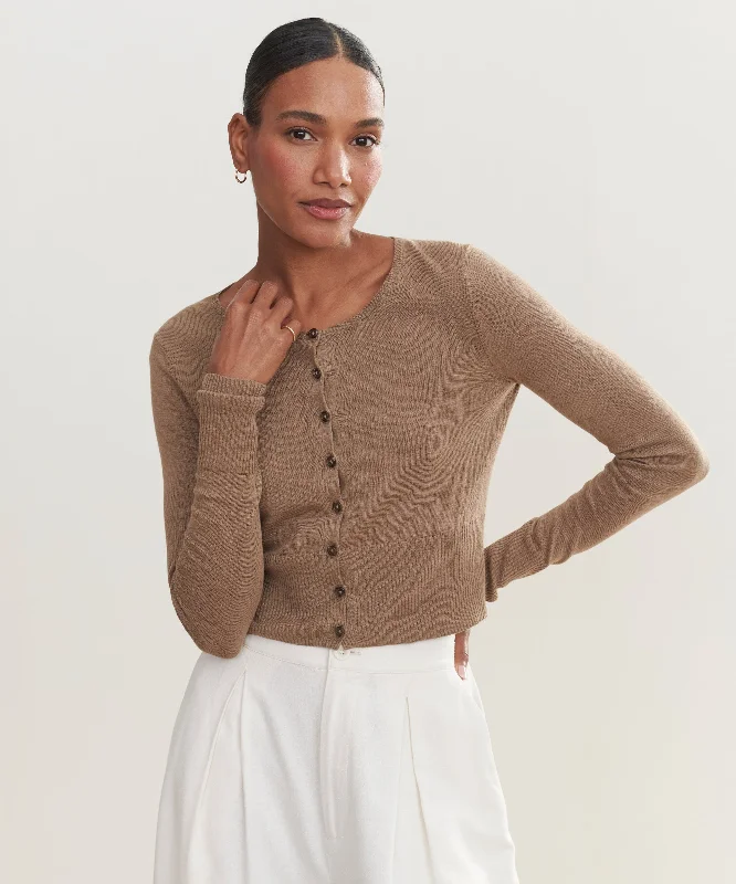 Finley Cardigan Polka Dot Checkered Tartan