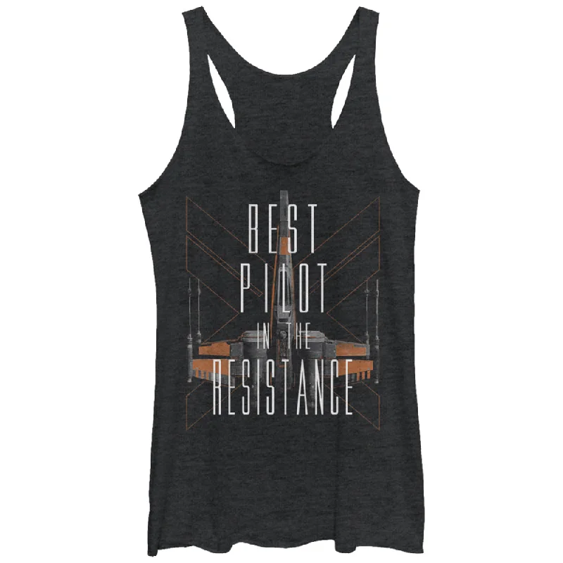 Women's Star Wars The Force Awakens Best Pilot in the X-Wing Racerback Tank Top sexy tank top Women's Star Wars The Force Awakens Best Pilot in the X-Wing Racerback Tank Top sexy tank top