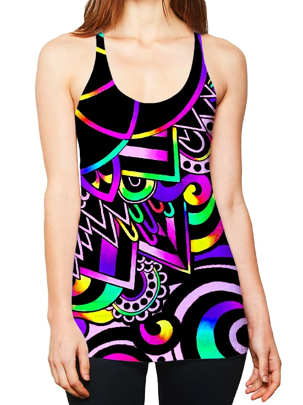 White Doodle Magic Women's Tank breathable tank top