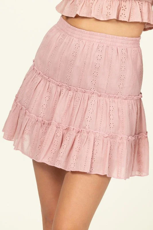Forever Classy High Waist Tiered Mini Skirt cashmere skirt soft