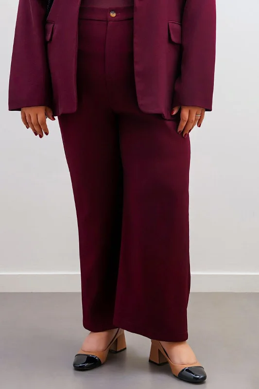 CURVE TAILORED PANTS Elegant High-Waist Pants
