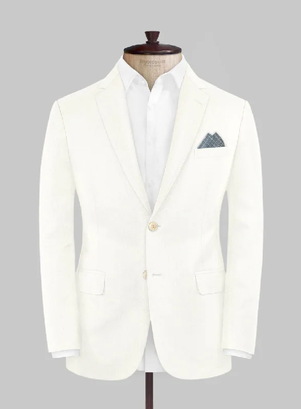 Scabal Ivory Wool Jacket Bomber Jacket Anorak Windbreaker