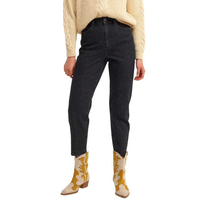 OXXO - Mom-Fit Denim Pants Formal Stretch Pants