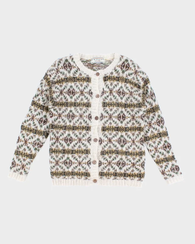 Vintage Mac & Jac Cardigan - L Velvet Chenille Corduroy