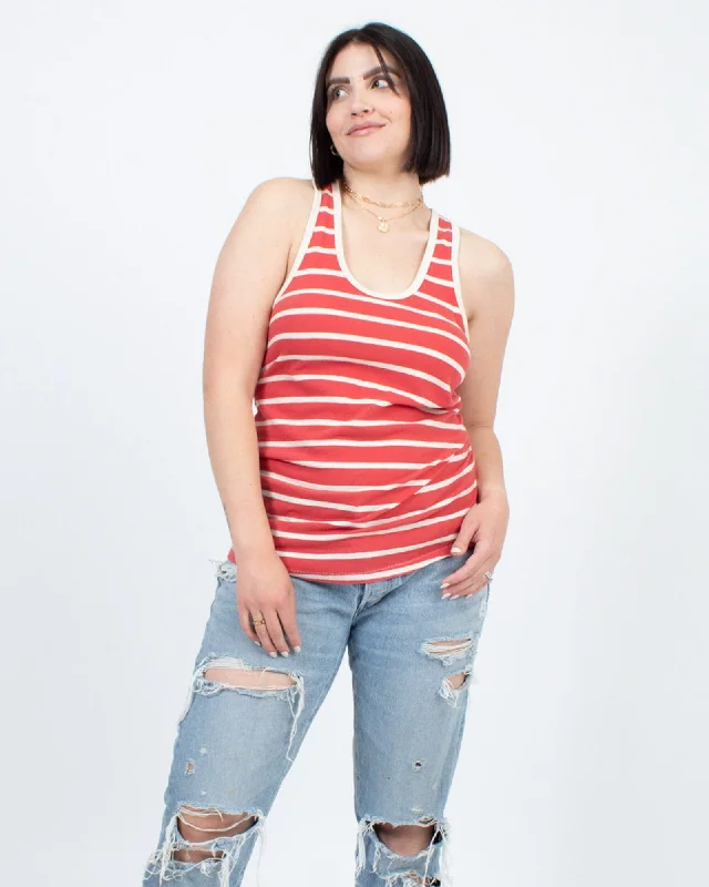 Casual Striped Tank slim fit tank