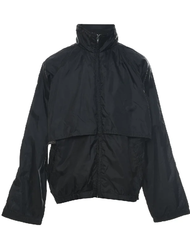 Black Nylon Jacket - M Fleece Jacket Down Jacket Parka