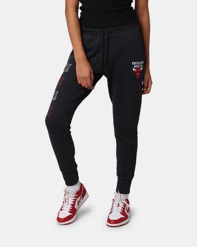 Mitchell & Ness Women's Chicago Bulls Split Logo Track Pant Faded Black Modern Skinny Pants Mitchell & Ness Women's Chicago Bulls Split Logo Track Pant Faded Black Modern Skinny Pants