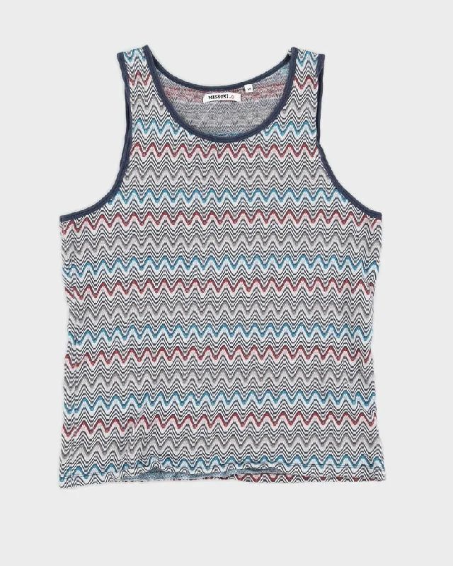 00s Missoni x Target Printed Tank Top - M teal tank top