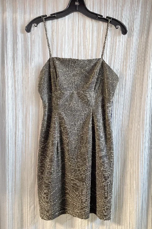 Vintage 90s Party Dress, Bronze Sparkle Mini Dress S Tunics Vintage classic