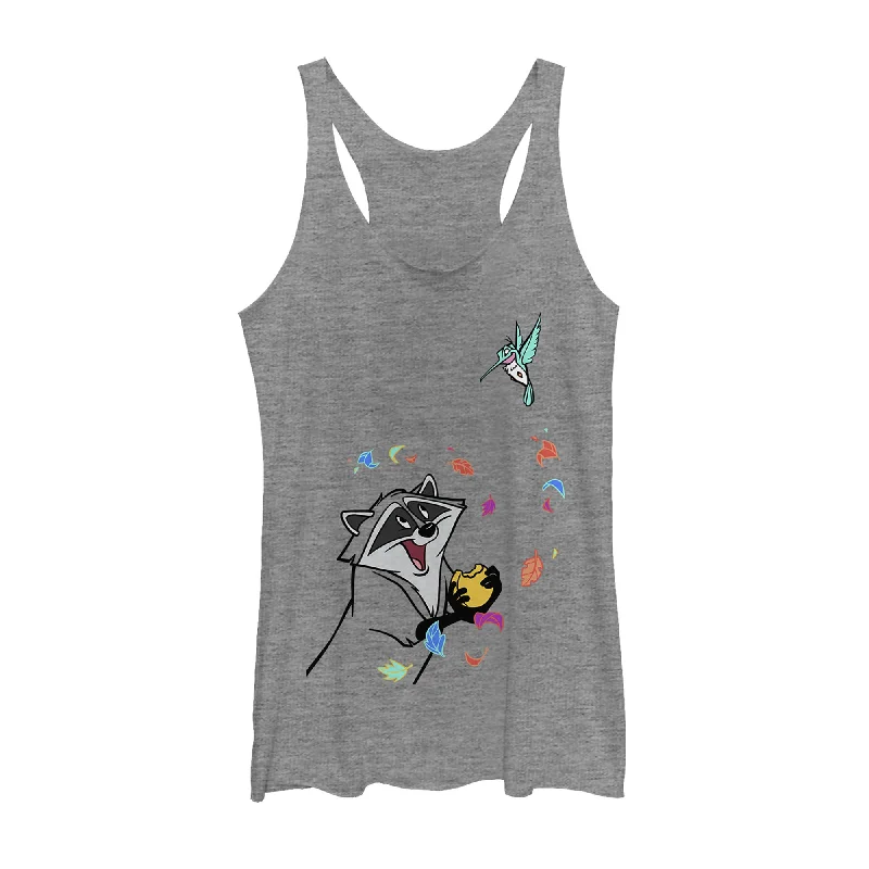 Women's Pocahontas Meeko & Flit Game Racerback Tank Top casual tank top