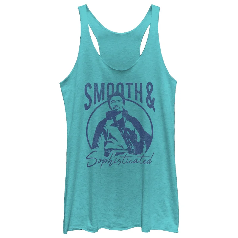 Women's Solo: A Star Wars Story Smooth Lando Racerback Tank Top bright tank top