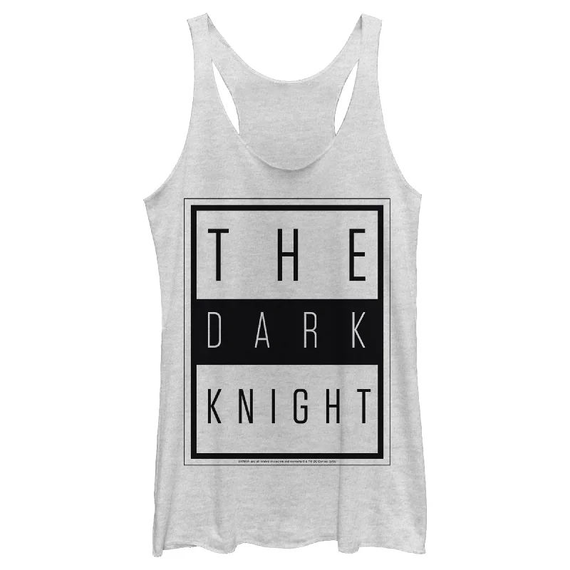 Women's Batman Dark Night Frame Racerback Tank Top black tank top