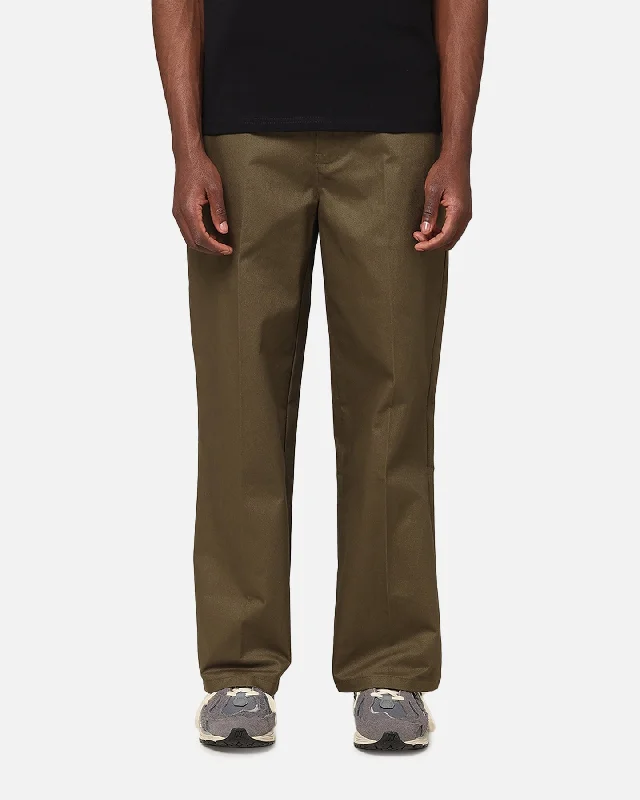 Carre Studio Baggy Pants Khaki Relaxed Casual Leggings