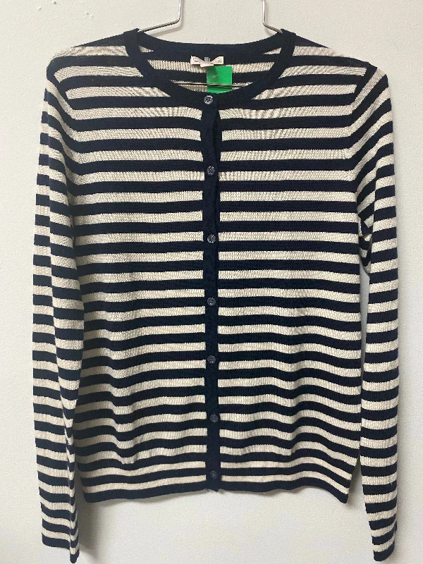 GAP (S) navy cream button cardigan Knit Fabric Woven Fabric Fleece Fabric