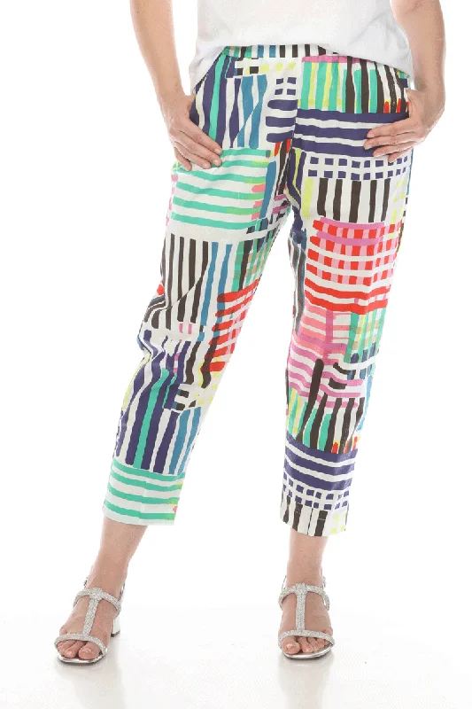 Terra Striped Crop Pant Comfortable Jogging Pants