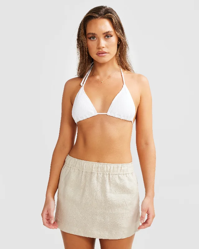 Linen Skirt Sand leather skirt durable