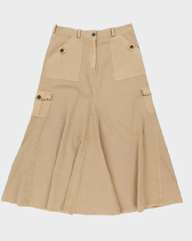 Y2k 00s Cargo Style  Maxi Skirt - S lace skirt intricate