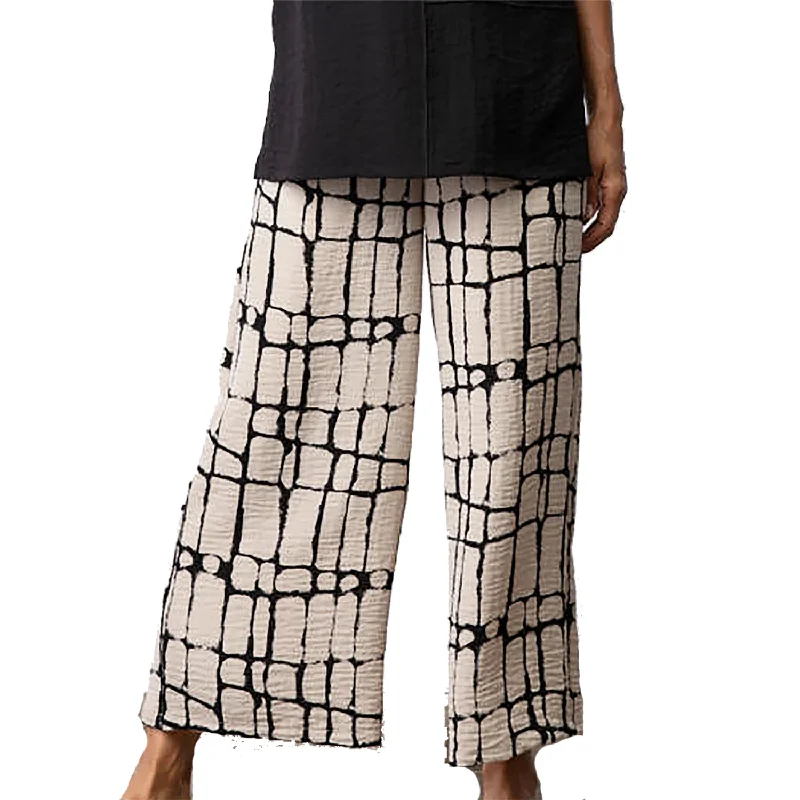 Women's Habitat Express Travel Cobblestone Crop Pant Stone Classic Straight Pants