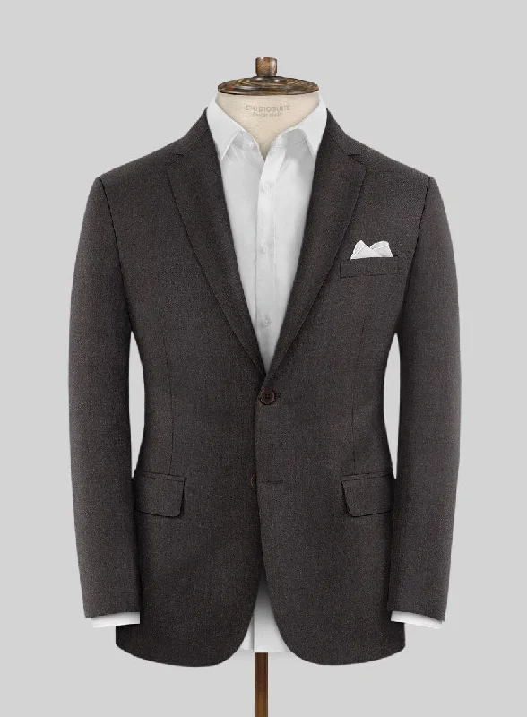 Scabal Gaci Brown Wool Jacket Nylon Fabric Polyester Fabric Spandex Fabric
