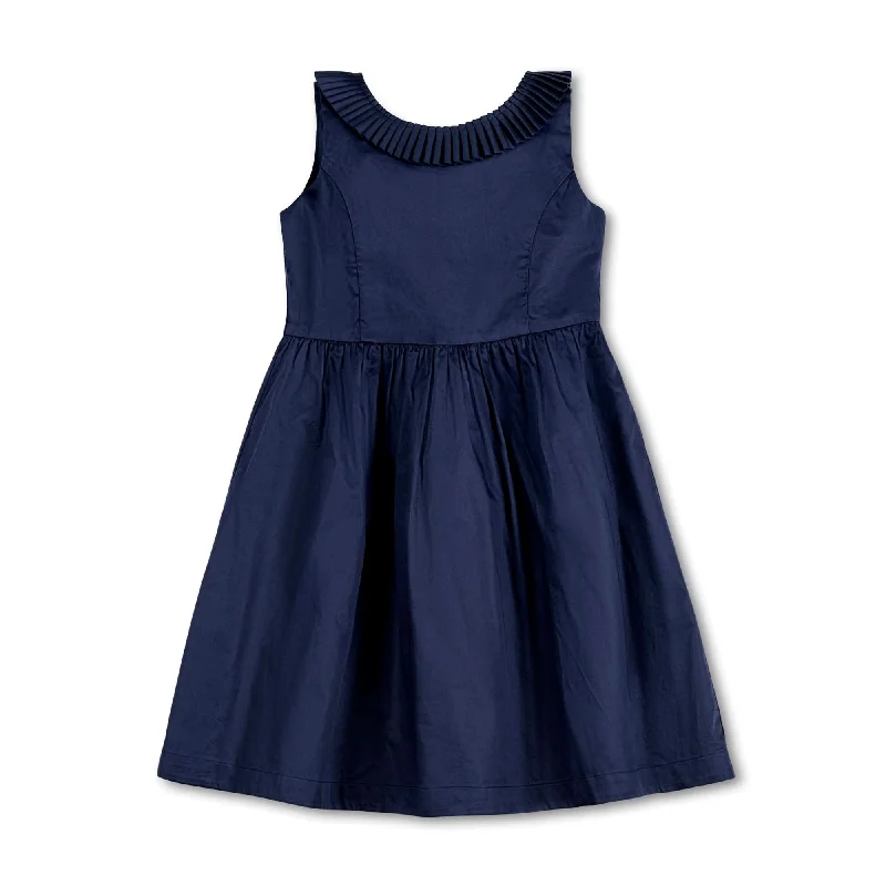 Pleated Collar Party Dress - Made with Organic Cotton - Baby Tunics Seasonal trendy
