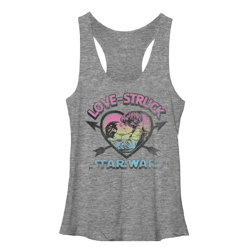 Women's Star Wars Love-Struck Han and Leia Racerback Tank Top bold tank top