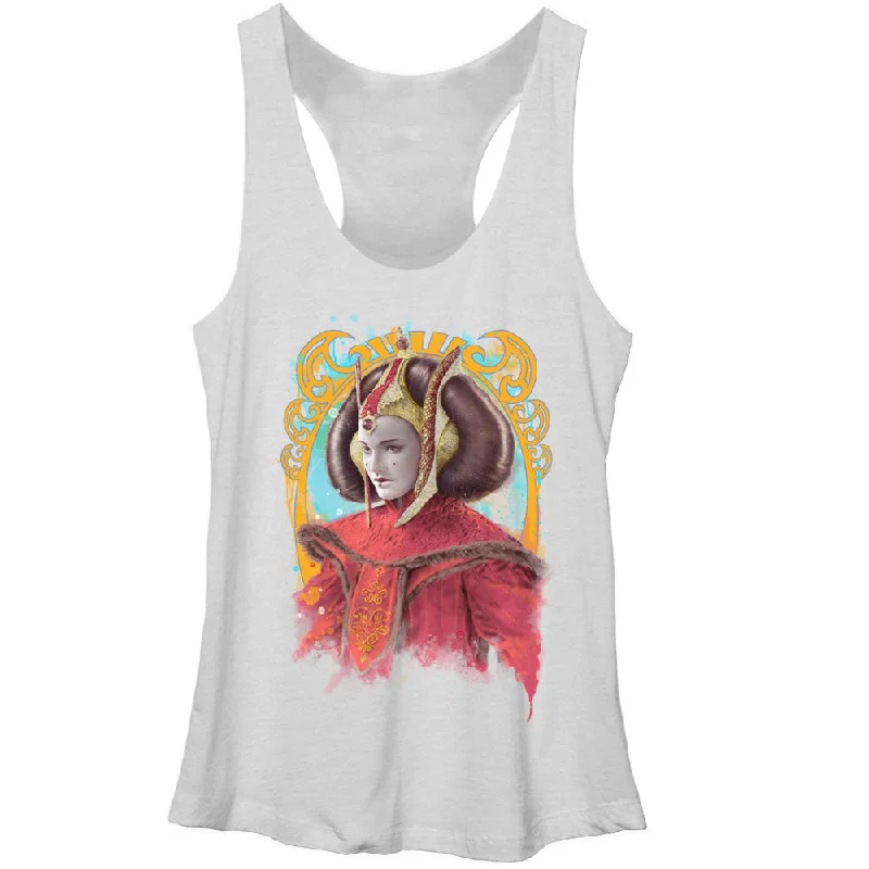 Women's Star Wars Queen Amidala Racerback Tank Top soft tank top